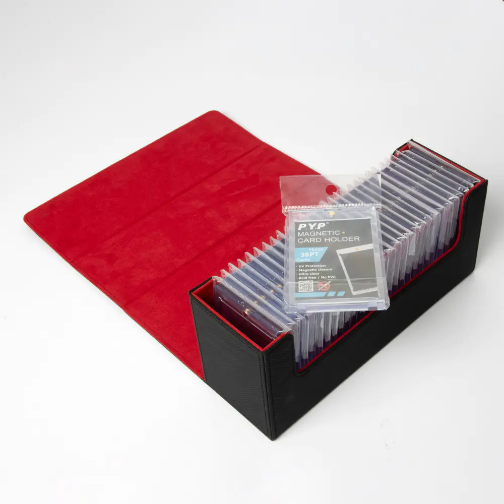 Um toque magnético 35pt Premium Deck Box Storage Cards Holder