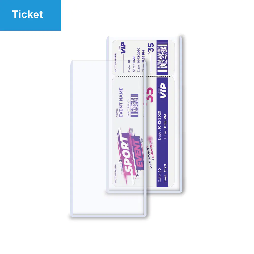 3x7 - Uchwyt Toploader do papieru lub odcinków biletów
