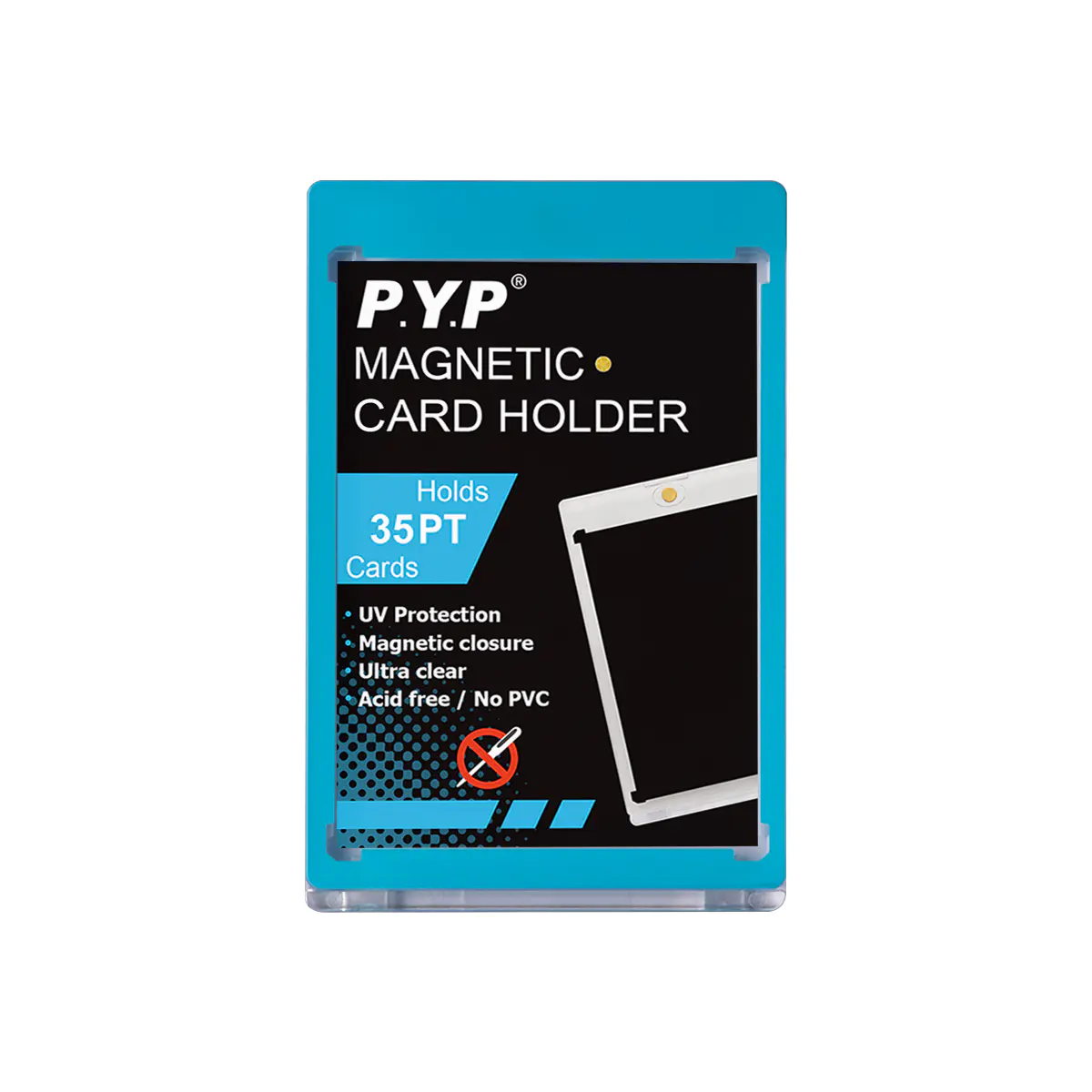 35PT Kolorowy uchwyt na kartę magnetyczną z obramowaniem UV
