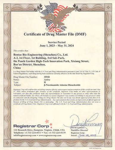 Certificado DMF