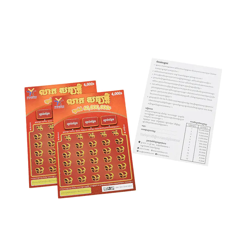 Bilhetes de loteria personalizados Raspadinha