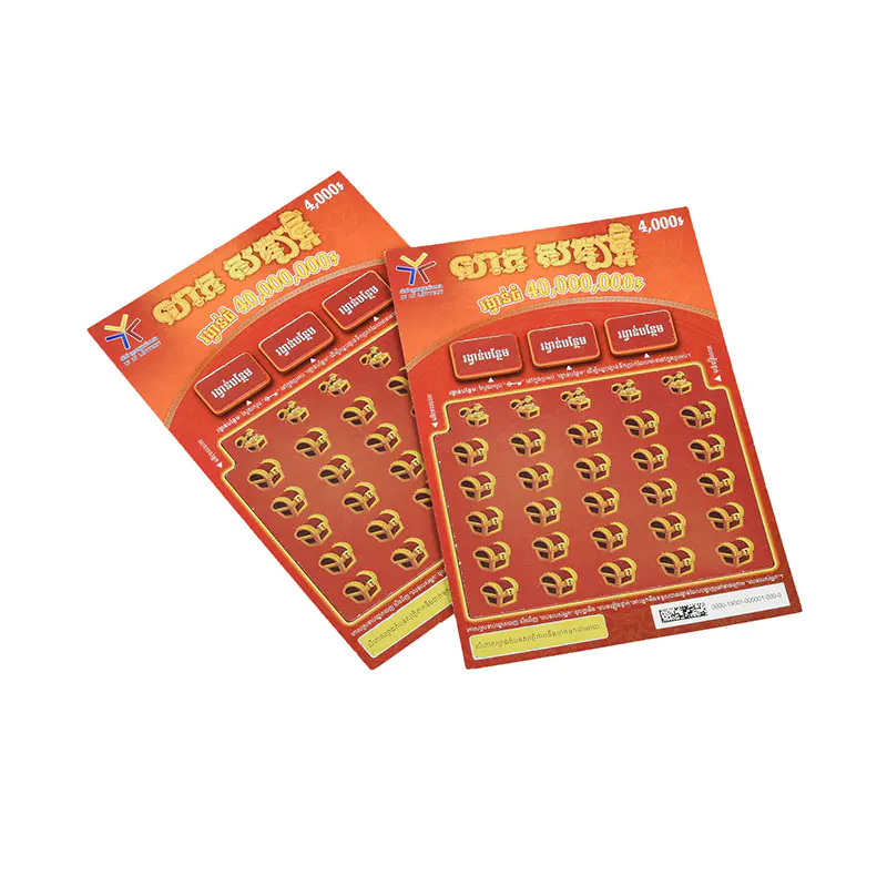 Benutzerdefinierte Rubbellose für Lotterielose