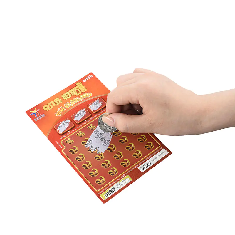 Boletos de lotería personalizados para rascar