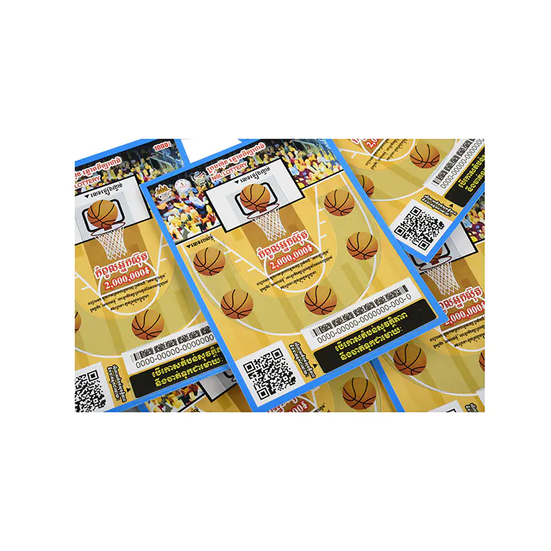 Bilhetes de loteria grátis para o design CMYK Scratch