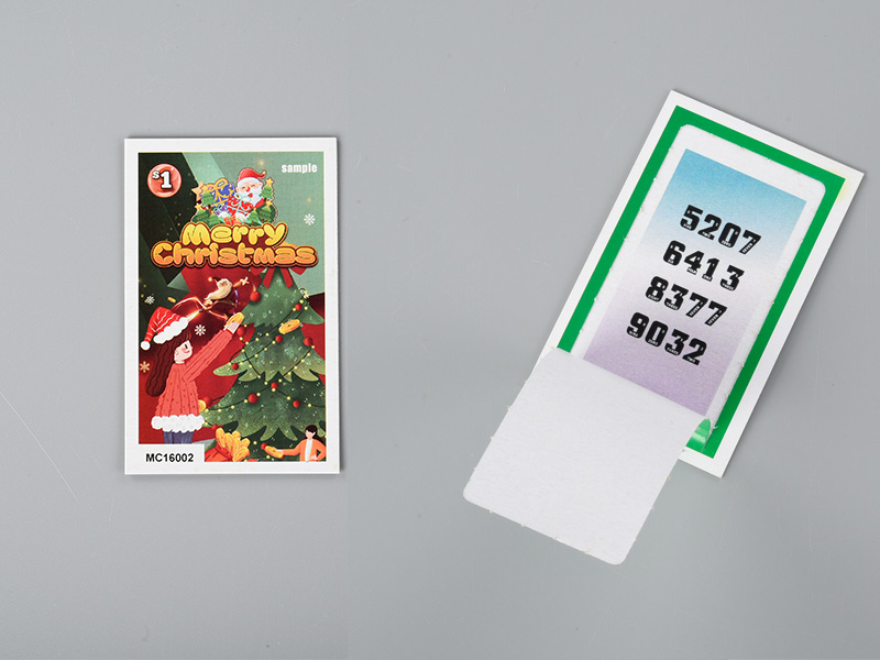 Cutting and die-cutting in the production process of tearing open lottery cards
