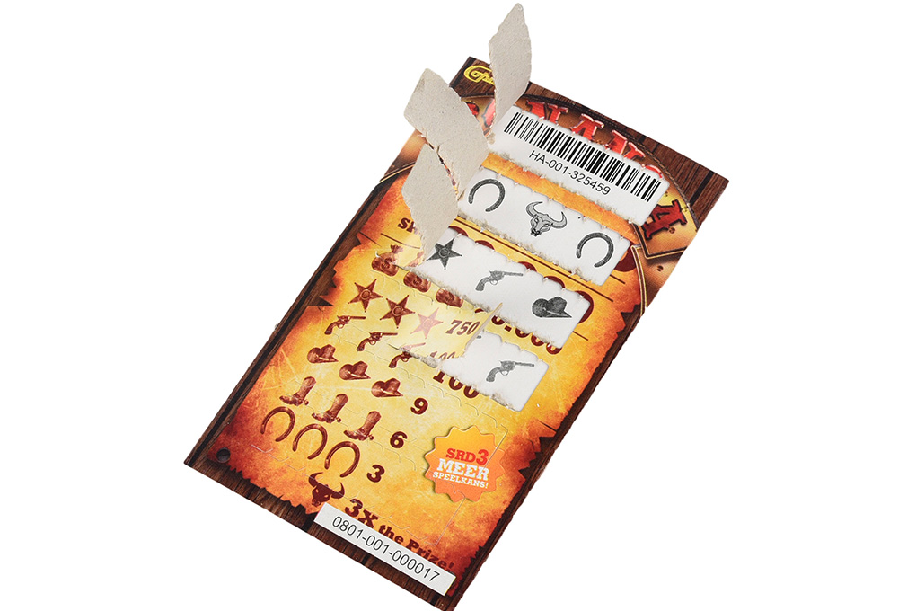 In which countries are tear open lottery cards widely used?