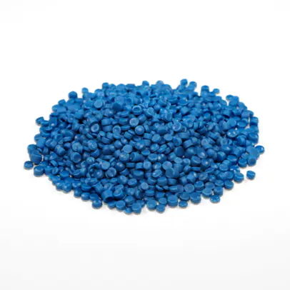 Переработанная гранула HDPE PE100 синий цвет для трубы / барабана
