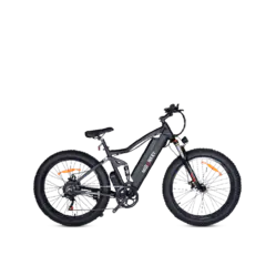 MountShatter 26 inch 500W Full Suspension Fat Tire Offroad Long Range Adults E Bike Mountain Bike