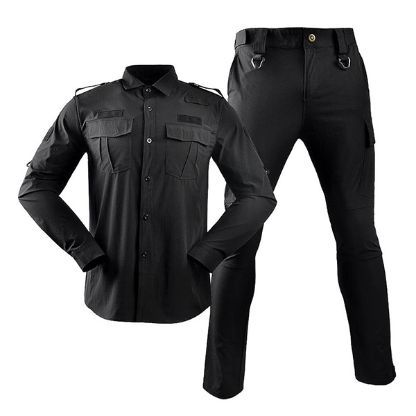 Black Long Sleeve Security Guard Uniforms