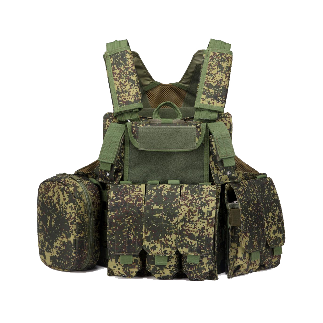 Camouflage Tactical Plate Carrier Bulletproof Vest with Quick Release