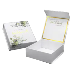 Cajas personalizadas para padrinos de boda