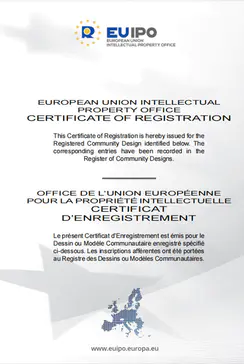 European and American Patent Certificate