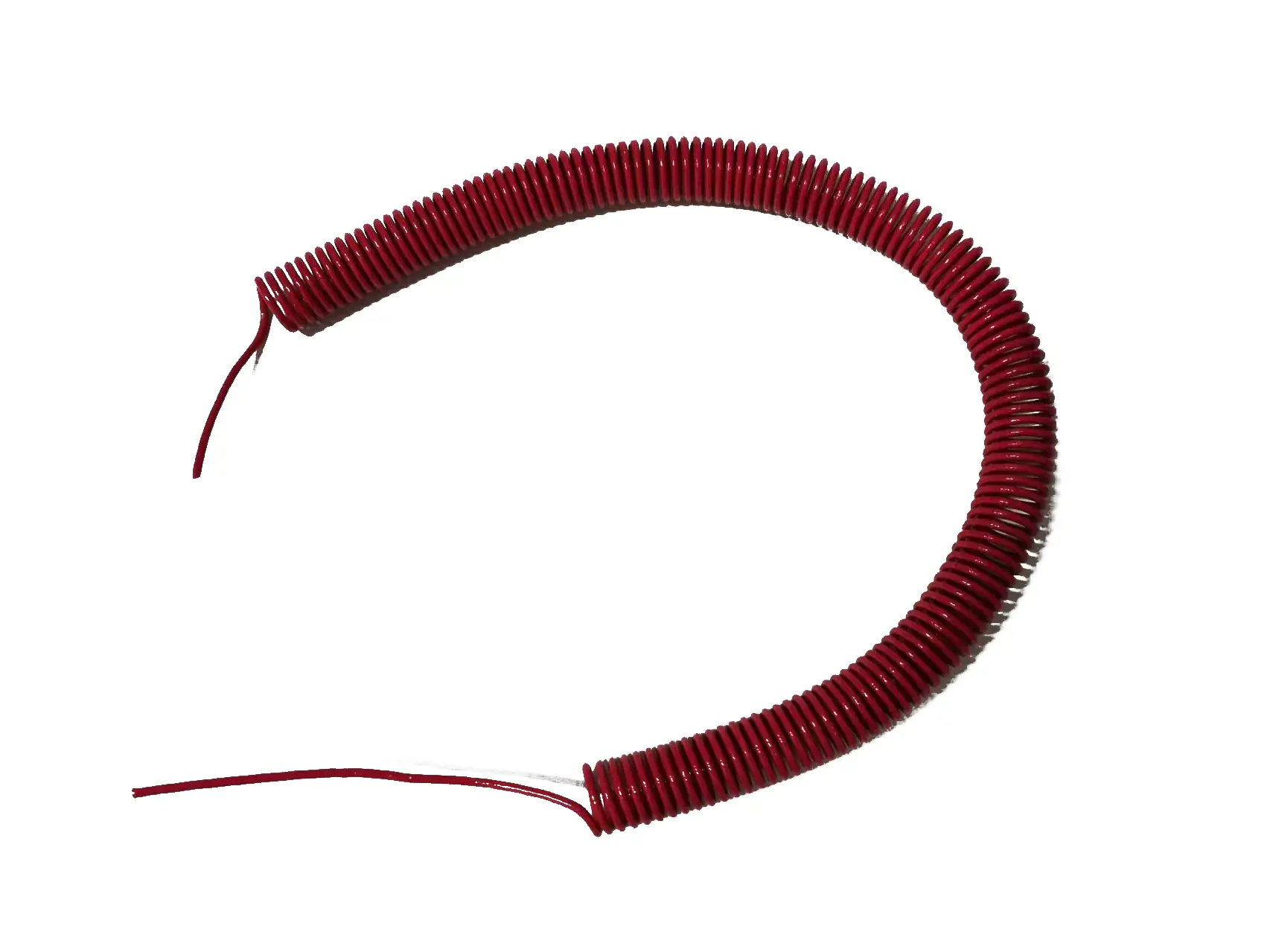 Shielded spring cable