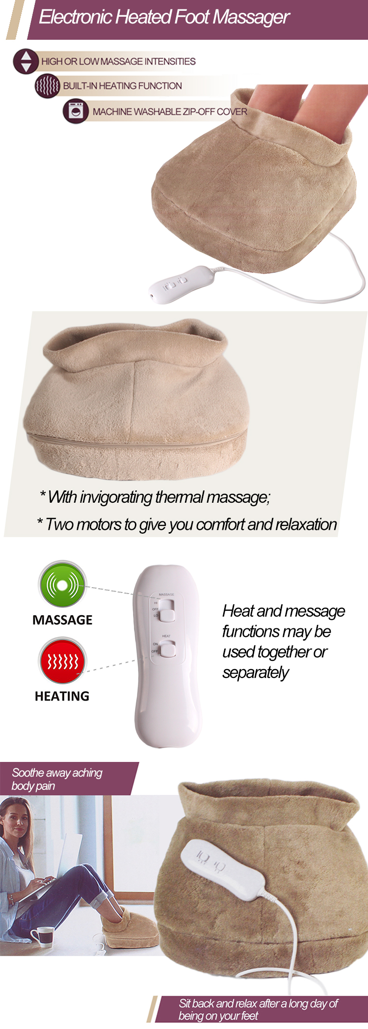 Electronic Heated Foot Massager