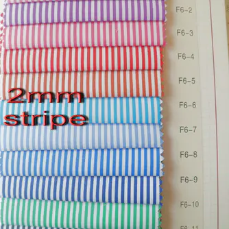 CLASSICAL STRIPE POLY/COTTON TWILL SHIRTING FABRIC