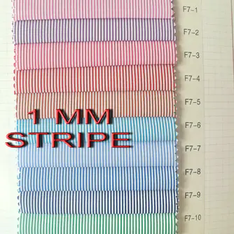 CLASSICAL STRIPE POLY/COTTON TWILL SHIRTING FABRIC