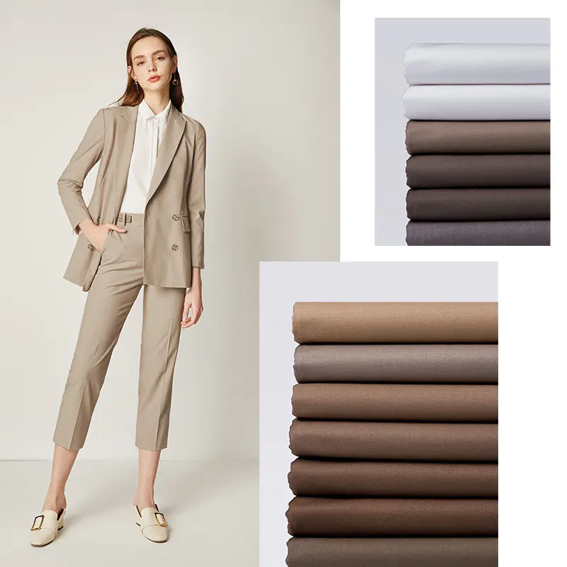 210GSM WOOL/POLYESTER COLOURED SERGE SUIT FABRIC