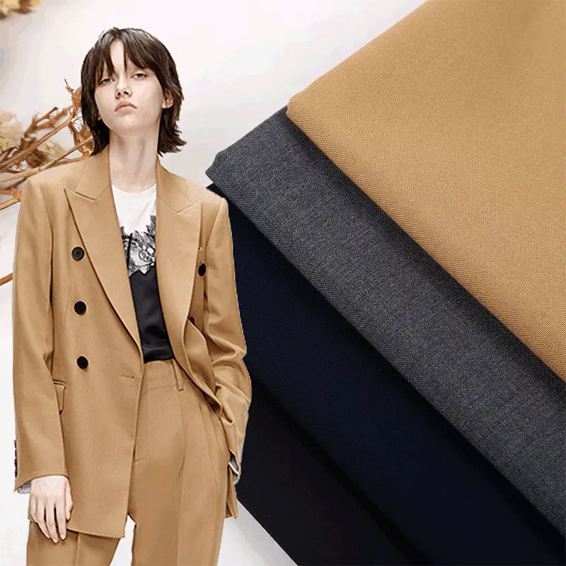 183GSM WOOL/POLYESTER SPRING COLOURED SERGE SUIT FABRIC