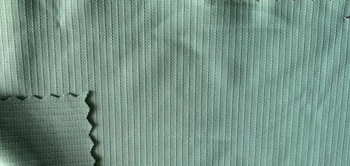 170GSM NYLON/ELASTIC COOLING STRIPE STRETCHED ACTIVEWEAR FABRIC