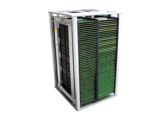 Middle double-sided slotted rack